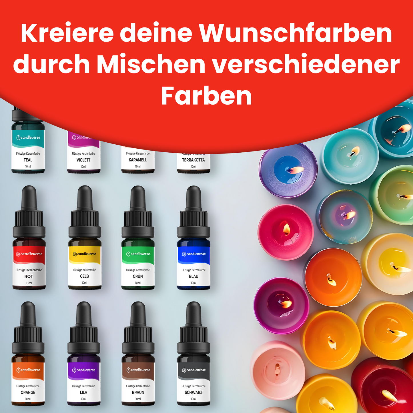 Flüssige Kerzenfarbe | Set