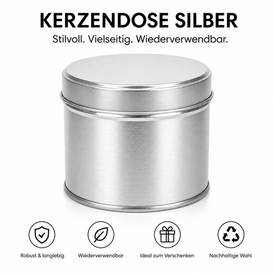 Kerzendose | Silber