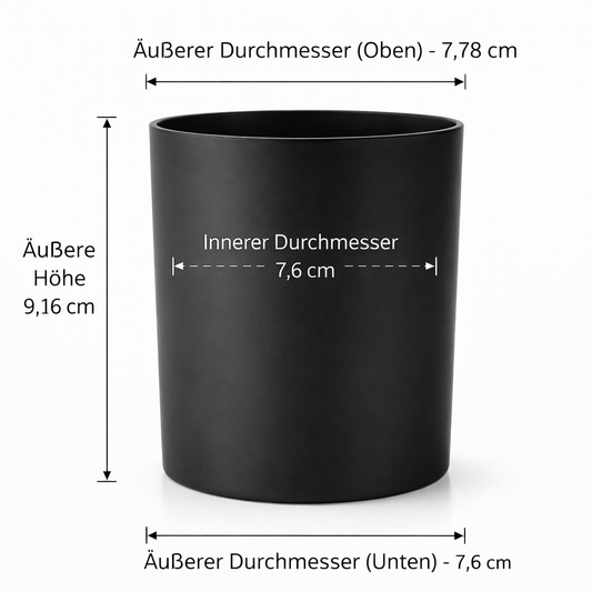 Candle Jar | Matt black