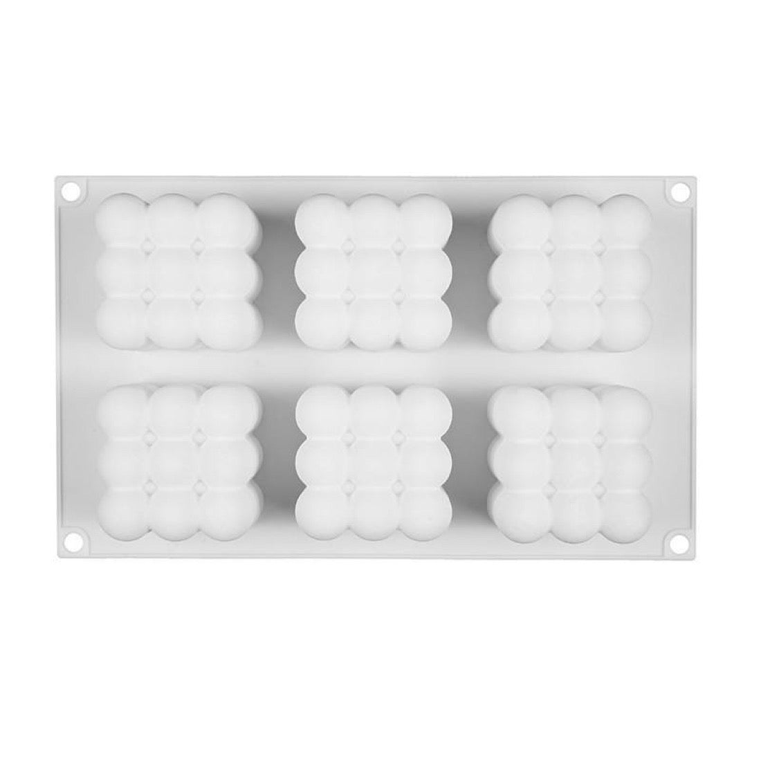 Silicone mold bubble candles