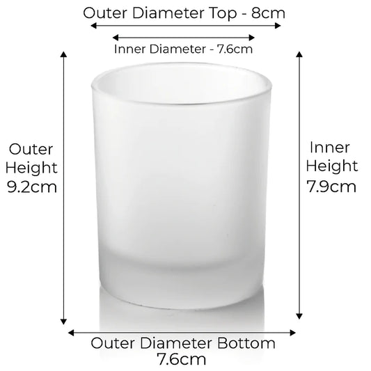 Kerzenglas | Mattiert