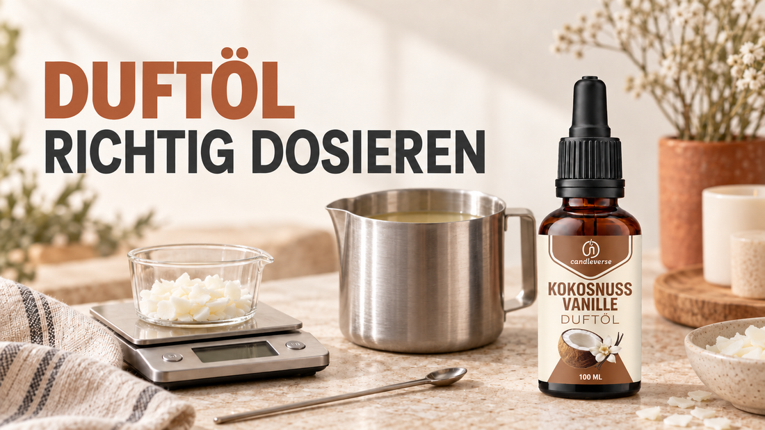 Duftöl in Kerzenwachs einarbeiten: Temperatur, Menge und Tests