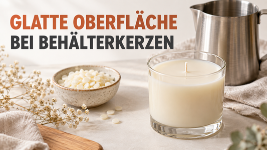 Glatte Oberfläche bei Behälterkerzen: Was wirklich hilft