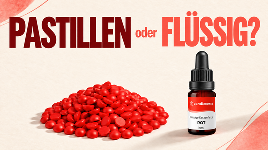 Kerzenfarbe: Pastillen oder Flüssigfarbe?