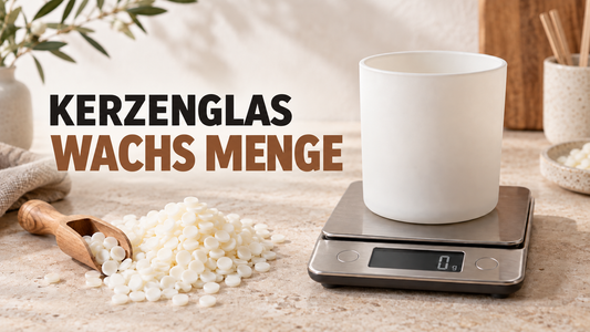 Wachsmenge für ein Kerzenglas bestimmen