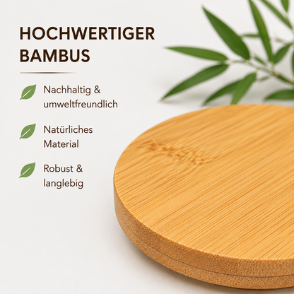 Bamboo lid for 300ml glass jars