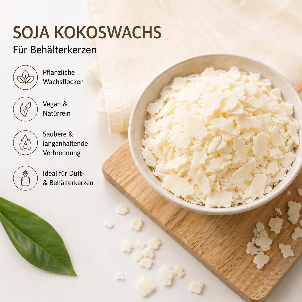 Soja-Kokoswachs