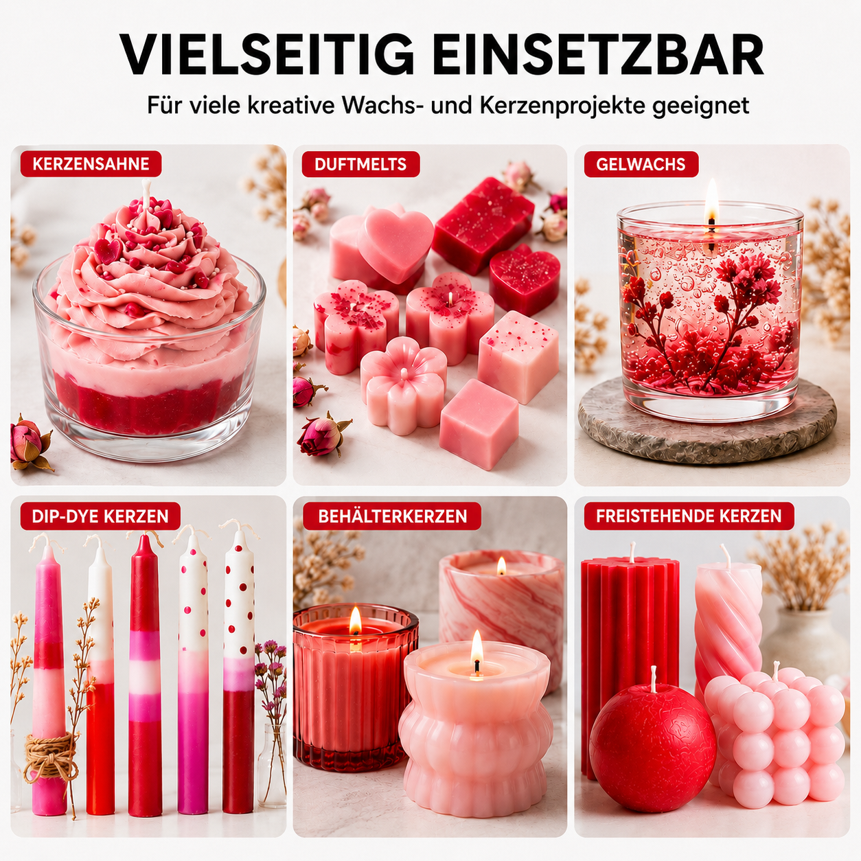 Flüssige Kerzenfarbe | Rot