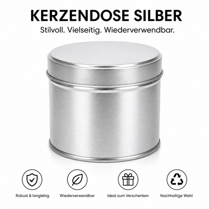 Kerzendose | Silber