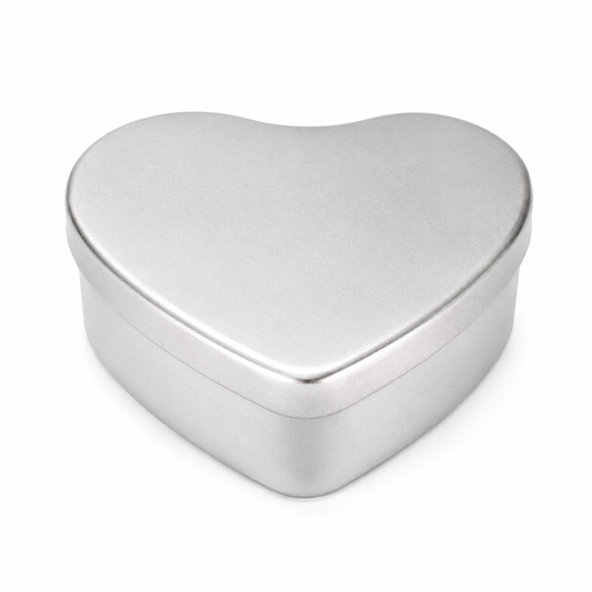 Kerzendose Herz | Silber