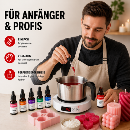 Flüssige Kerzenfarbe | Rot