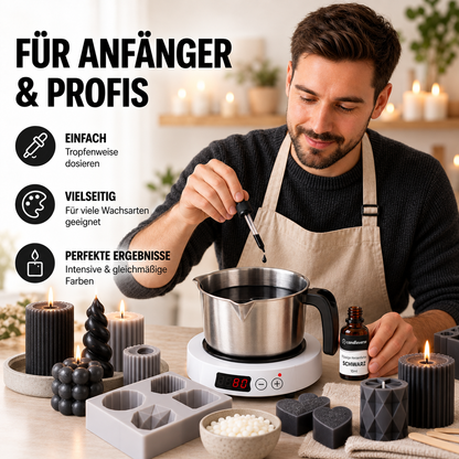 Flüssige Kerzenfarbe | Schwarz