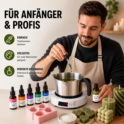Flüssige Kerzenfarbe | Oliv