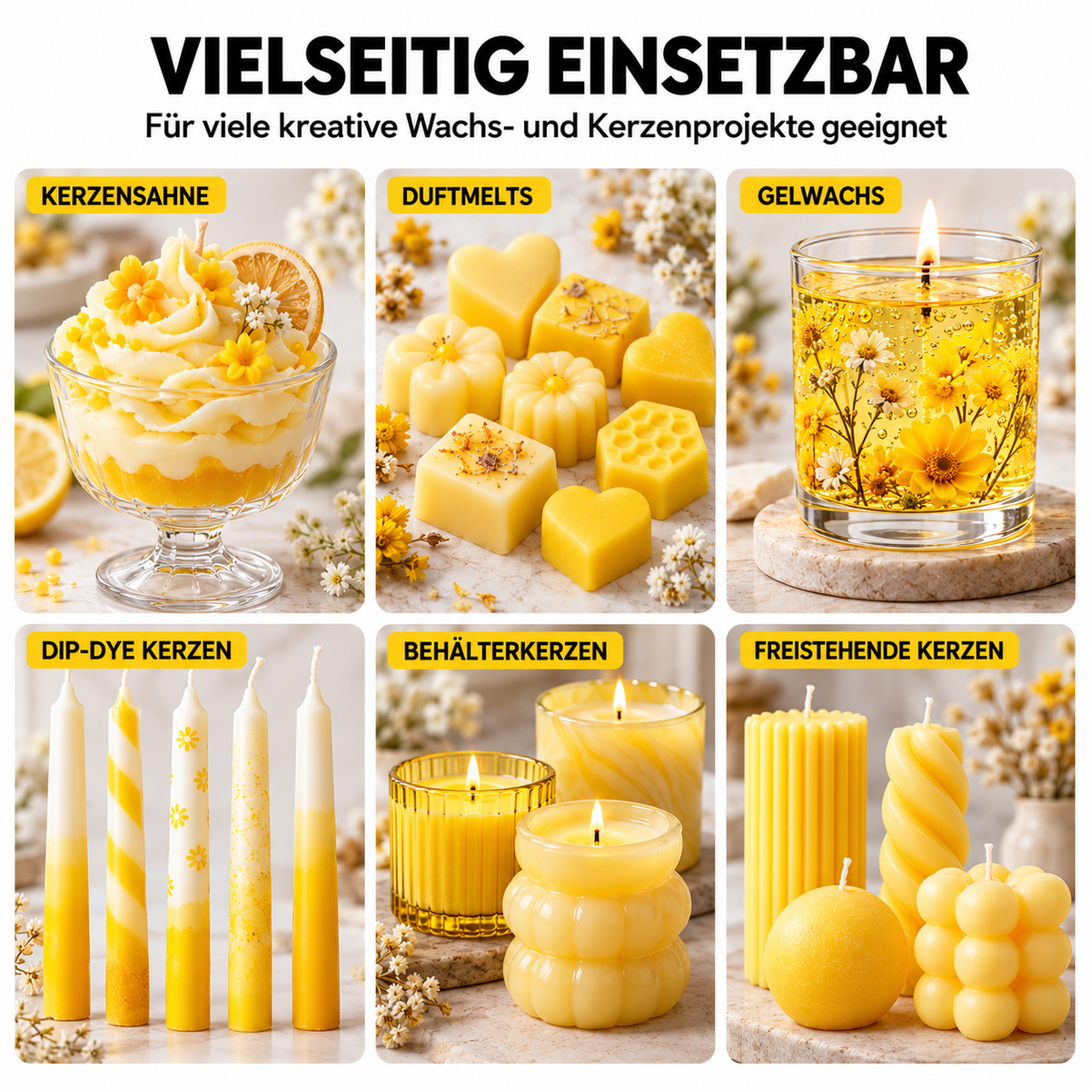 Flüssige Kerzenfarbe | Gelb