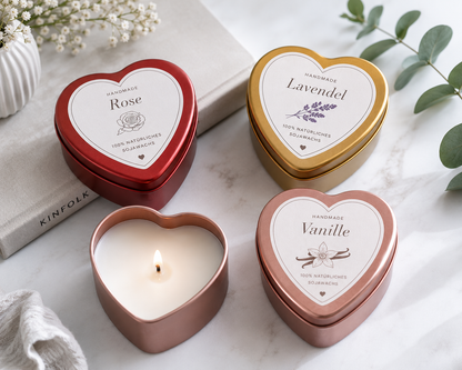 Candle box heart | Red