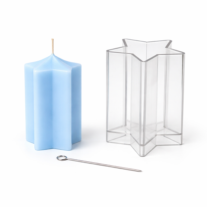 Star candle mold 75 x 110 mm 