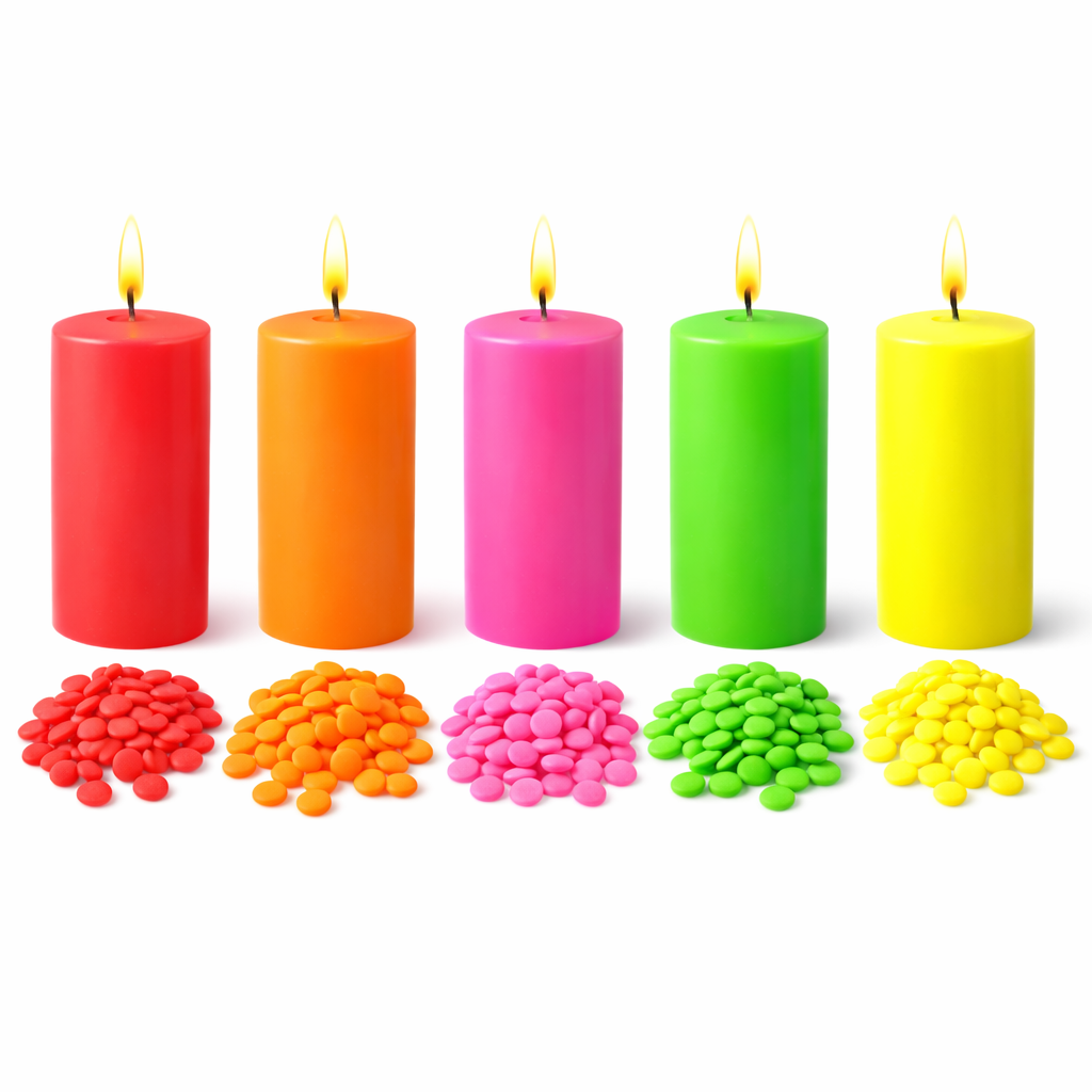 Neon Wachsfarben-Set