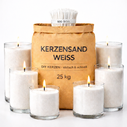 Candle sand - white