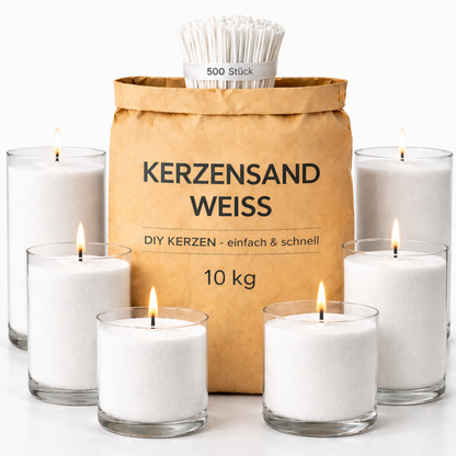 Candle sand - white