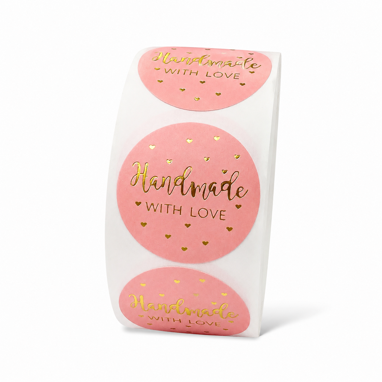 Aufkleber „Handmade with Love“
