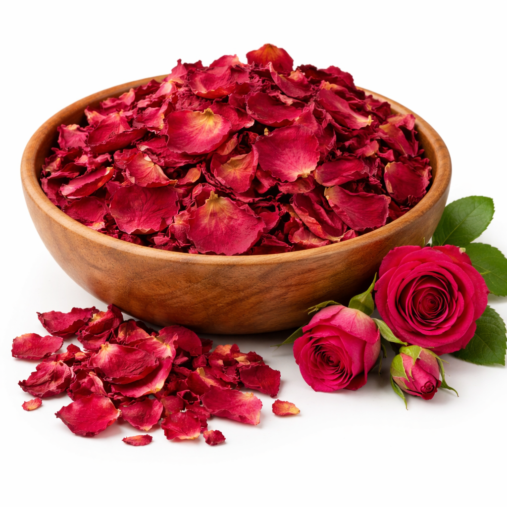 dried rose petals