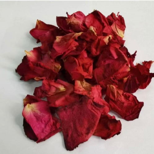 dried rose petals