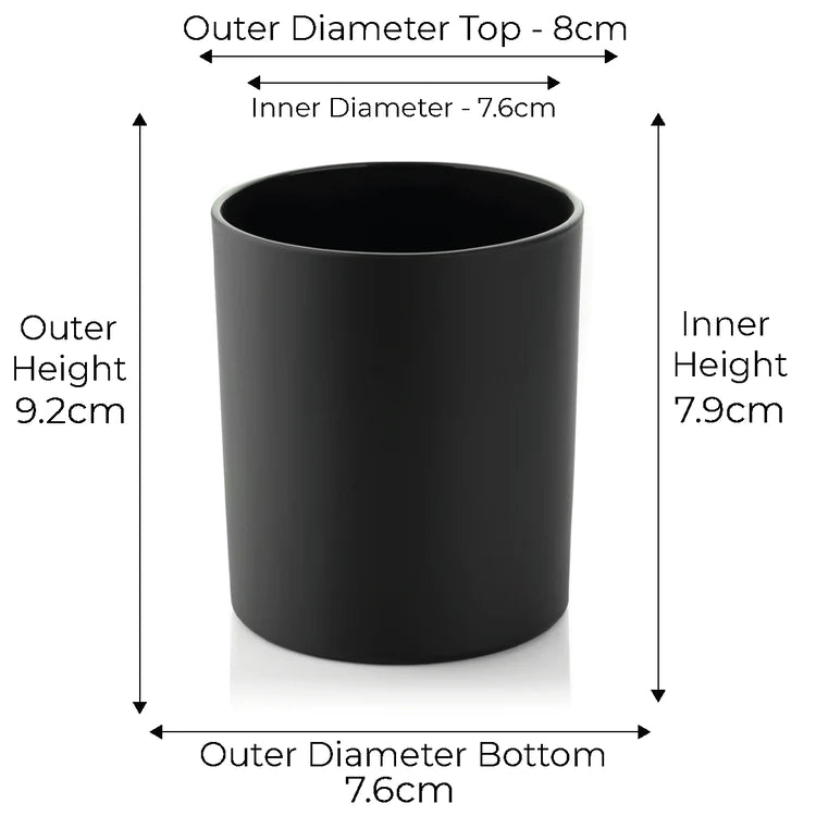 Candle Jar | Matt black