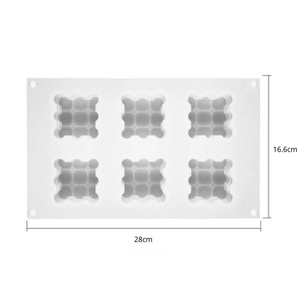 Silicone mold bubble candles